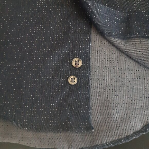 Calvin Klein Steel+ SZ 15 Slim Fit Men's Button Up Grey Shirt ⚡️BUY 3 for $55⚡️ - Picture 8 of 14